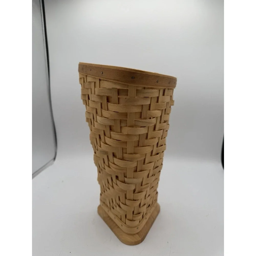 Longaberger 2005 Heartwood Vase Basket Combo 🧺🌿 – Basket & Protector